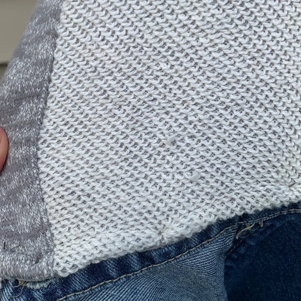 FREE People Denim/Knit Hoodie Jacket in Indie Wash